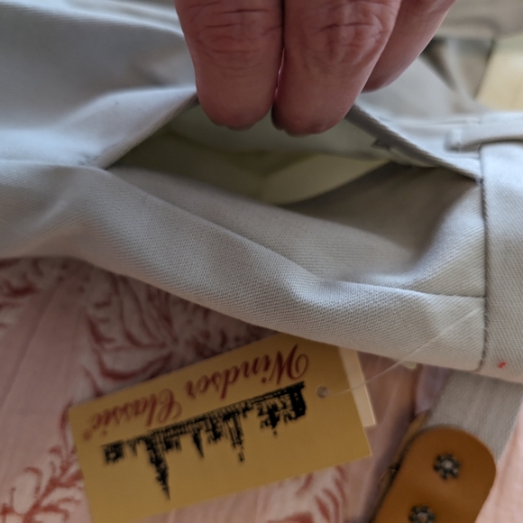 Deadstock Vintage Slacks with Belt sz 4 - Picture 6 of 7